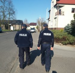 patrol policyjny na ulicy